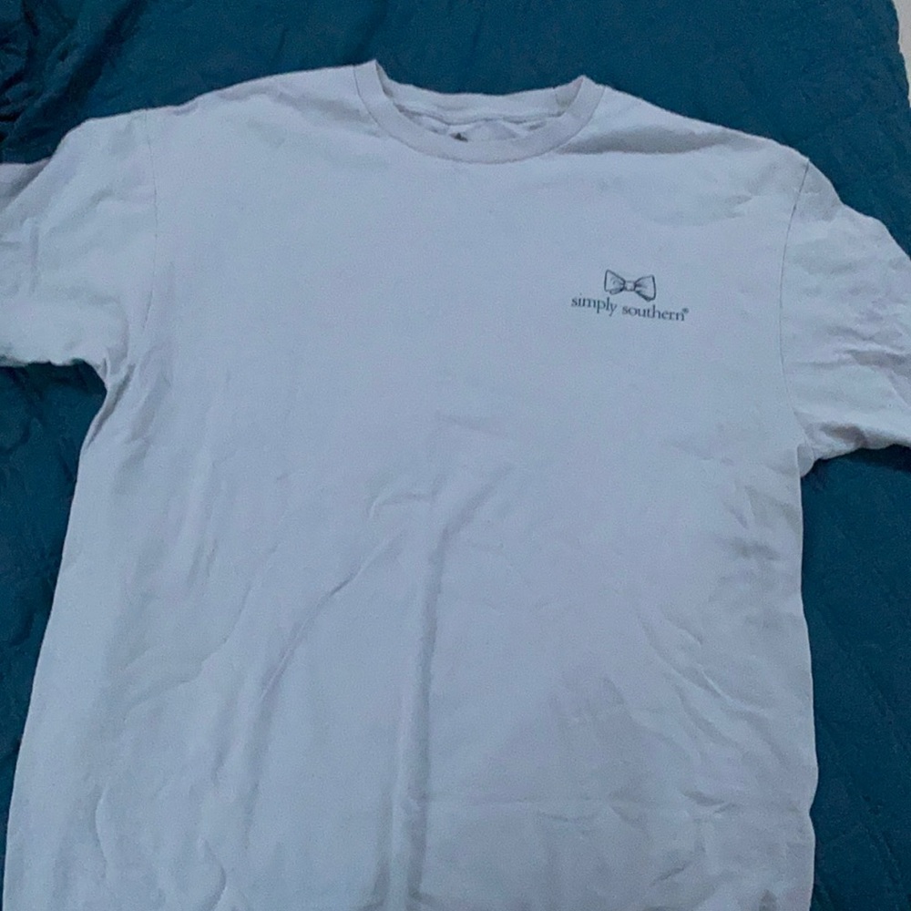 purple tee shirt